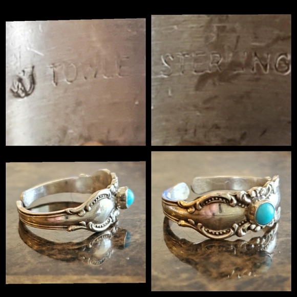 Genuine Sleeping Beauty Turquoise Ring Size 8.5-9 - Picture 5 of 7